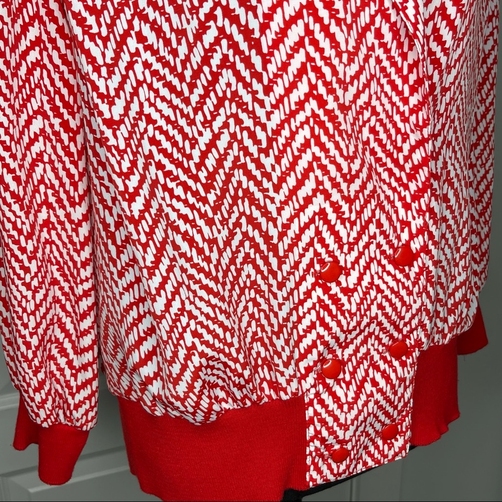 Vintage DG California Red and White Blouse - Picture 6 of 10